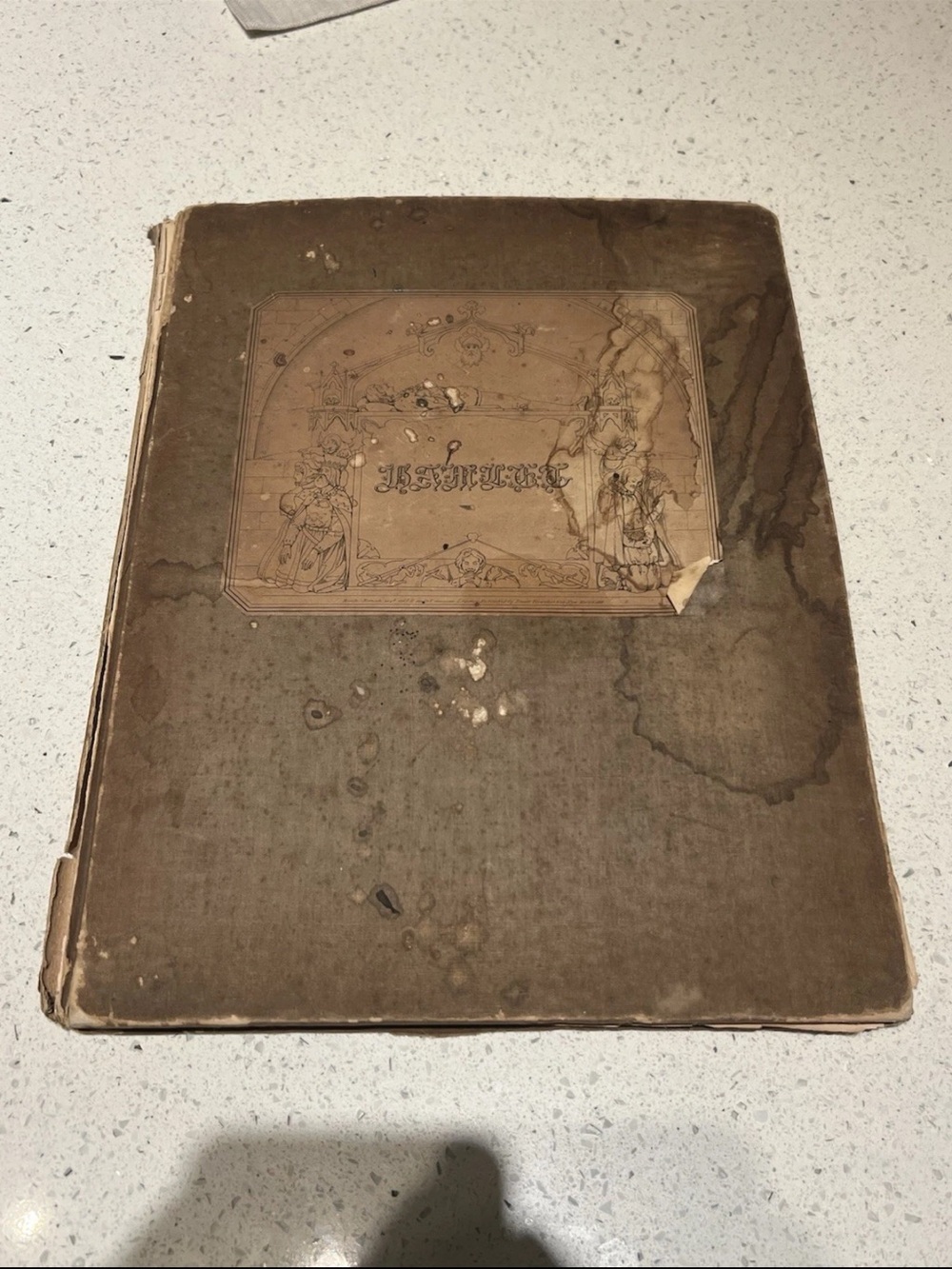 Hamlet Vintage Decorative Brown Hardcover Book